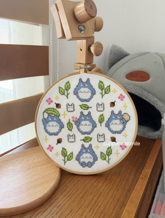 Chu Totoro & Chibi Totoro Studio Ghibli Cross Stitch Pattern PDF