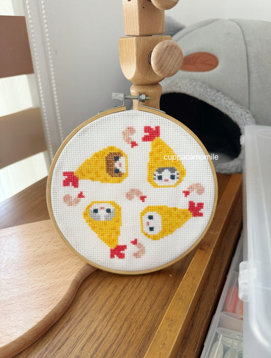 Mofusand Ebi Cross Stitch Pattern PDF